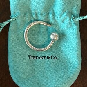 Tiffany Sterling Silver Horseshoe keychain w/ pouch